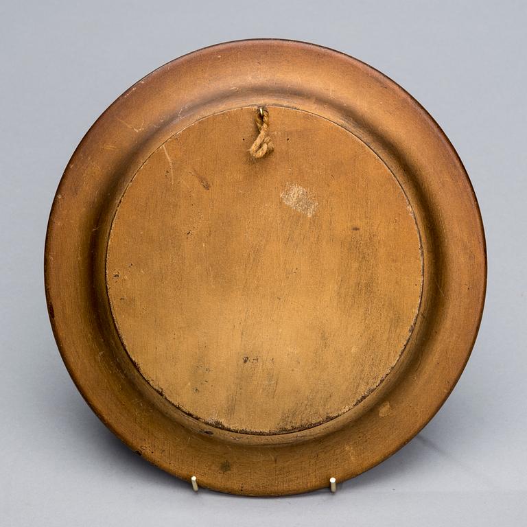 VÄGGTALLRIK, trä, Sovjetunionen.