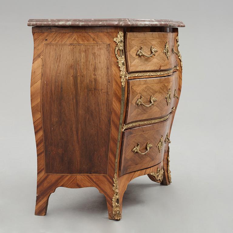 A Rococo commode by Johan Erhardt Wilhelm, (Stockholm 1757-1786).