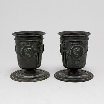 URNOR, ett par, Grand Tour-souvenir, sent 1800-tal.