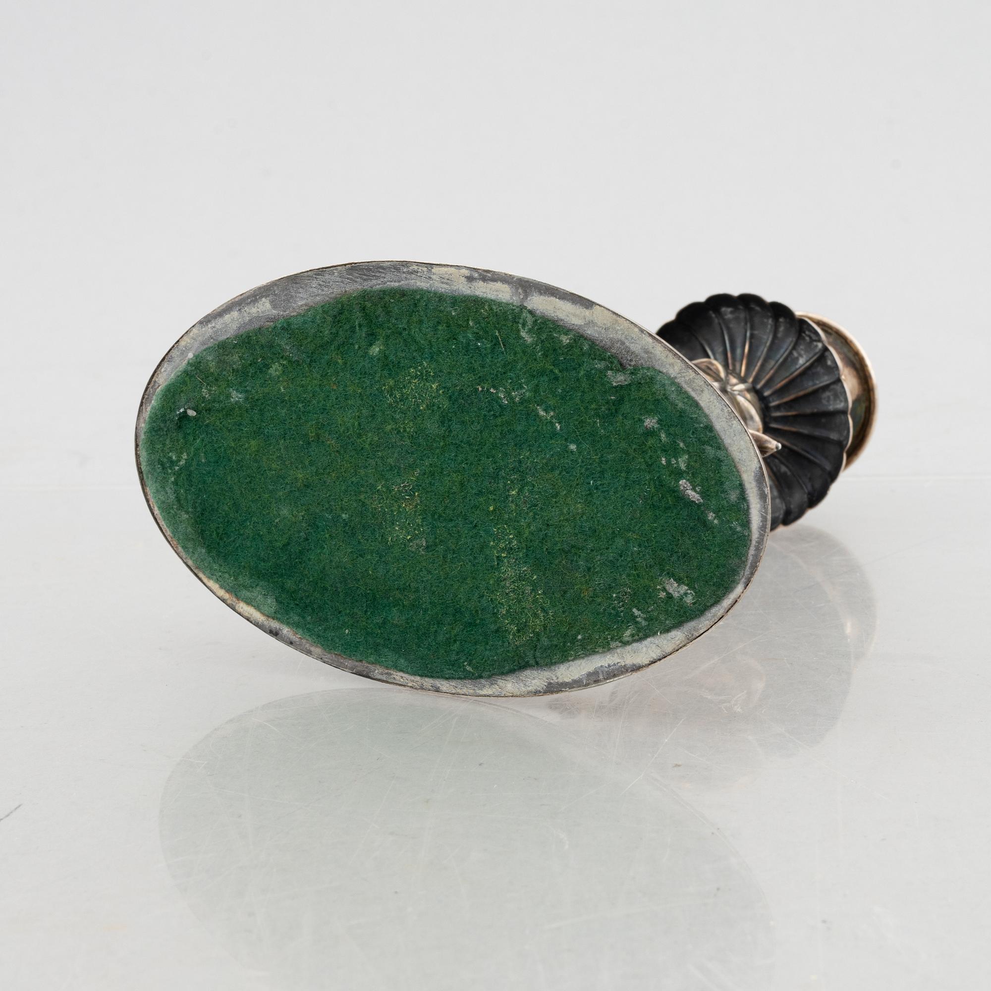 A silver candlestick, Swedish import marks, first half of the 20th Century.