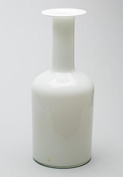 FLASKA, glas, Otto Brauer för Holmegaard. 1900-talets andra hälft.