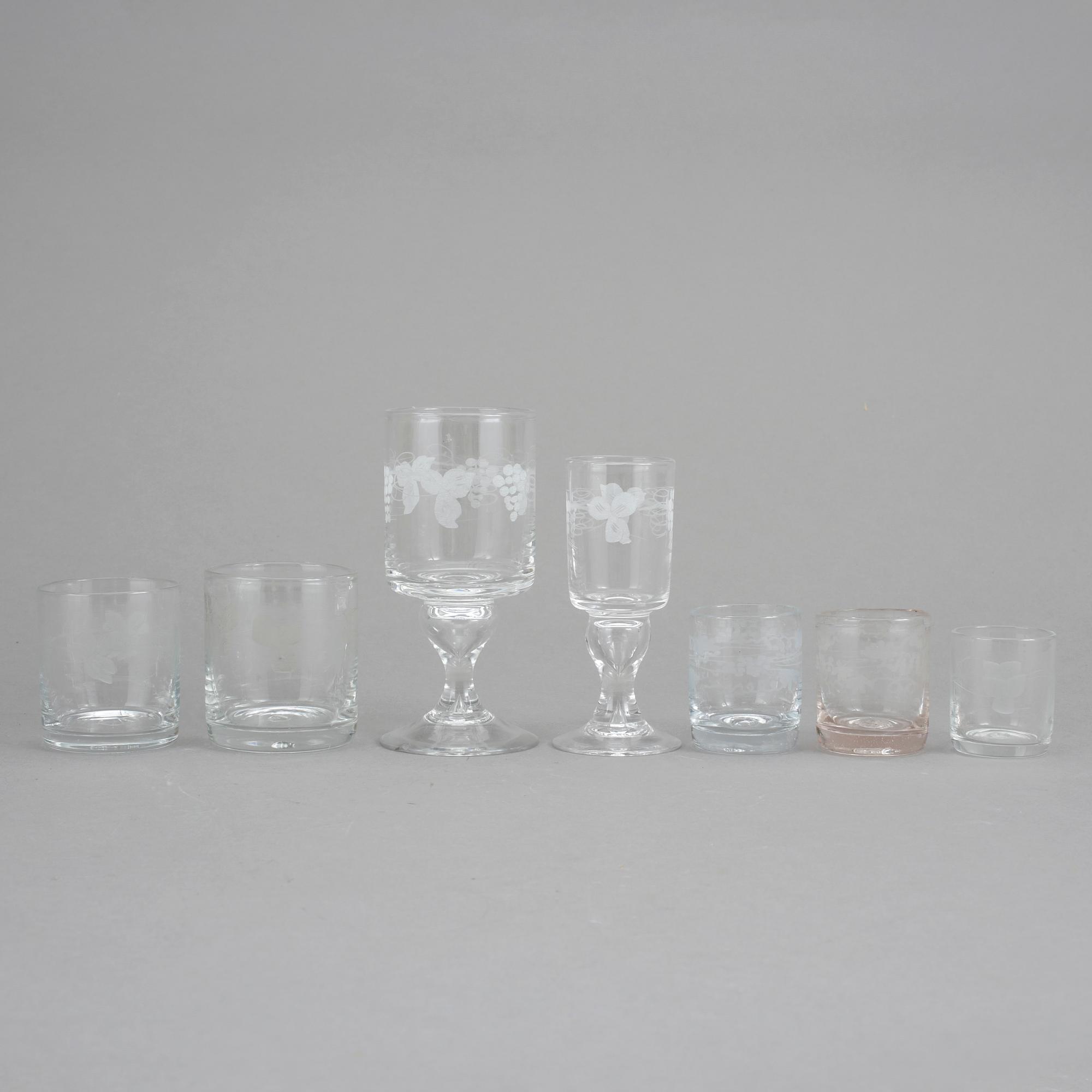 GLASSERVIS, 36 delar, "Swedish old", Reijmyre.