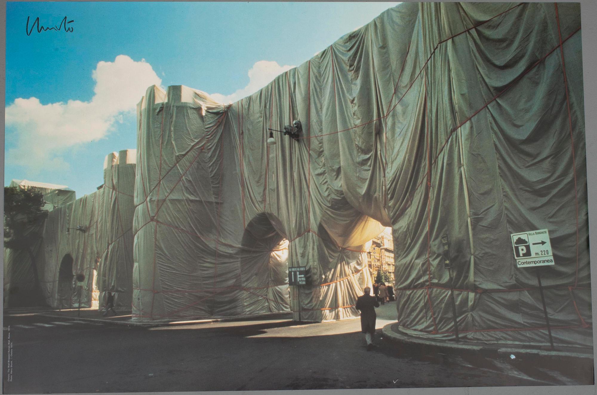 CHRISTO AND JEAN-CLAUDE, juliste, signeerattu.