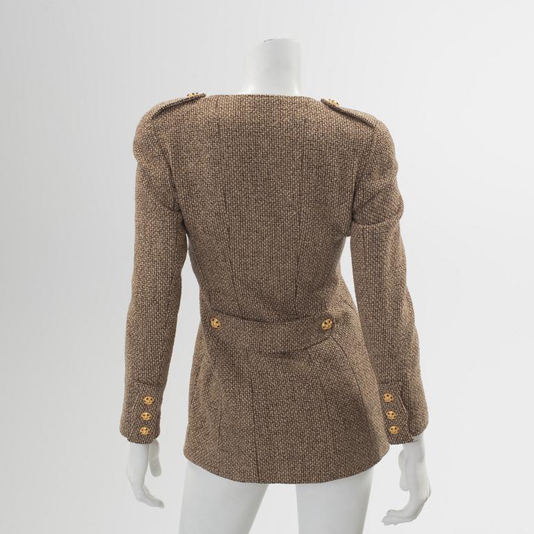 A Chanel wool jacket.