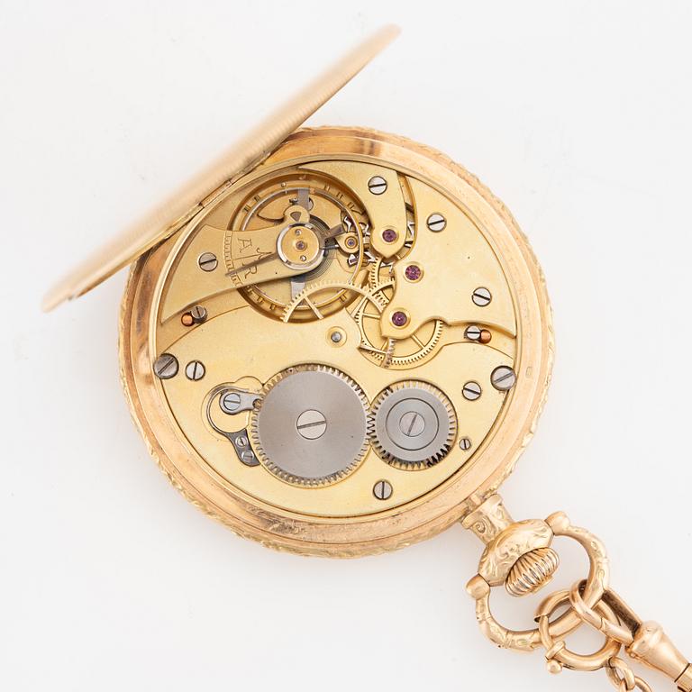 Pocket watch, hunter, 49 mm.