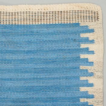 Marianne Richter, A CARPET, "Rosita, blå", flat weave, ca 249,5 x 180,5 cm, signed AB MMF V MR.