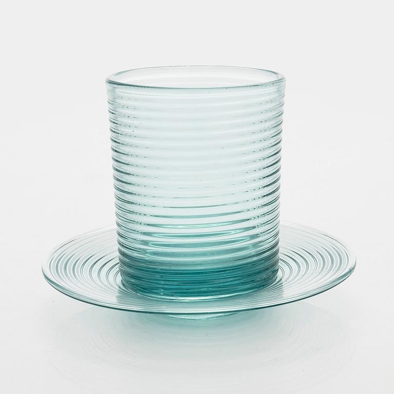 Aino Aalto, glass model 4059 and a plate 4147, for Karhula Glassworks, in production 1937-1938.