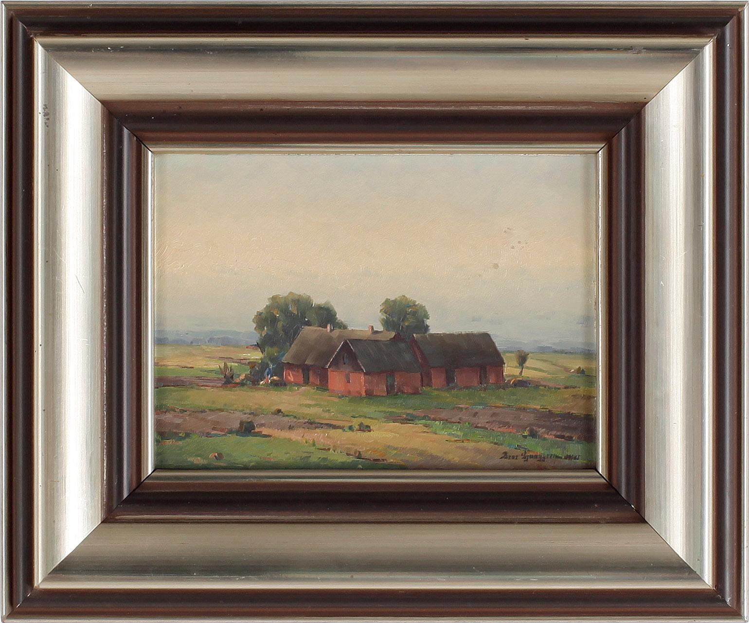 BROR LJUNGGREN, 2 st, olja på pannå, signerade och daterad 1935.