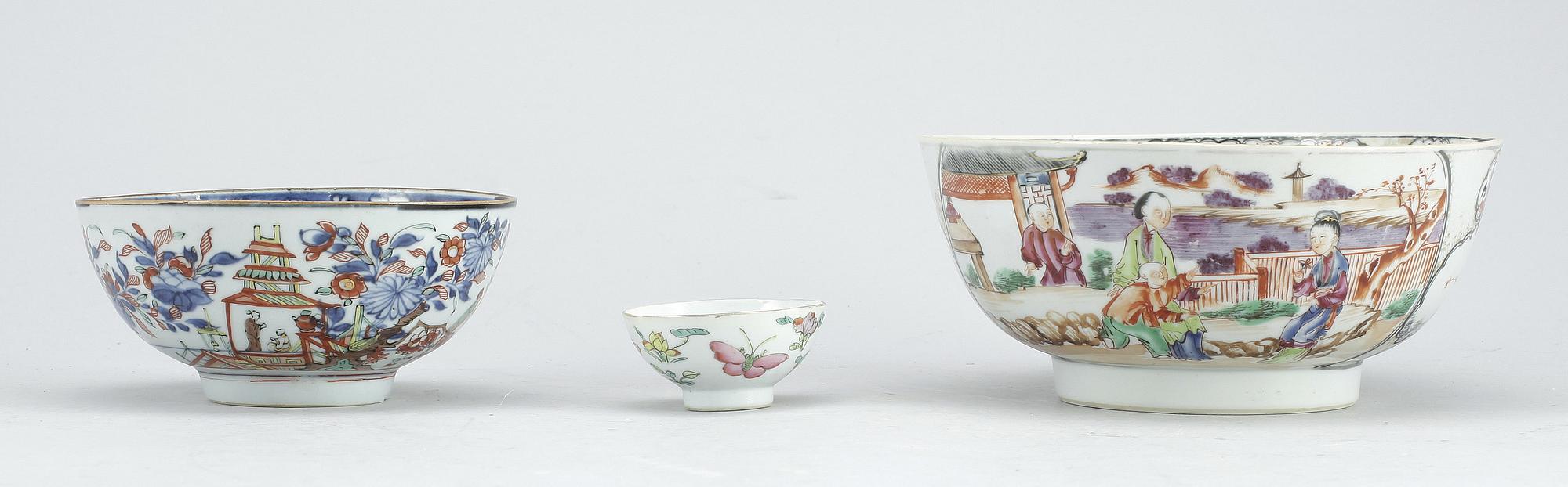 PARTI KINA, 3 delar, porslin, 17-1900-tal.