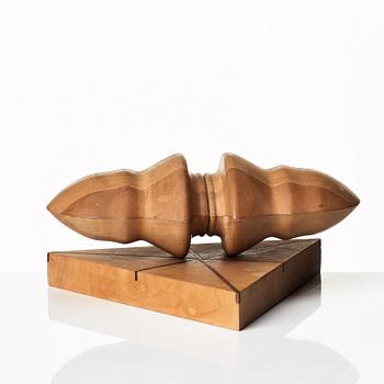 Sivert Lindblom, Sculpture, wood, two pieces.