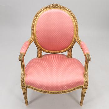 A armchair in gustavian style from early 20th century.