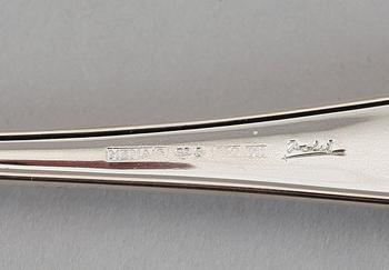 BESTICK, 24 delar, silver, MEMA, 1990-tal. Vikt med stålblad ca 1156 gr.