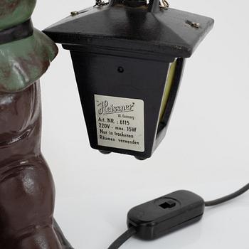 Three ceramic garden gnomes, Germany, one Heissner West Germany, second half of the 20th century.