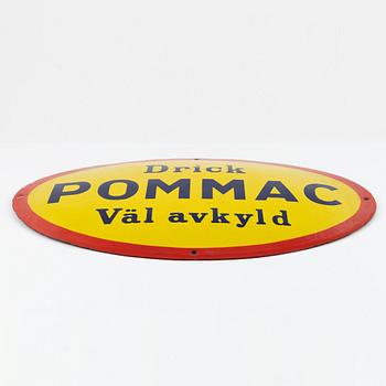 An enamel sign, Pommac, ca around mid 1900's.