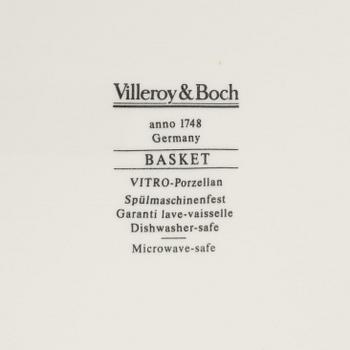Matservis, 45 delar, porslin, "Basket", Villeroy & Boch.
