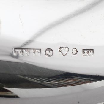 LJUSSTAKAR, 1 par, silver, K & EC, Göteborg 1972.