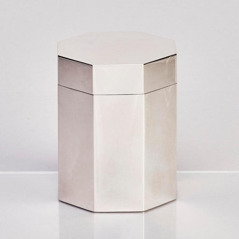 Anshelm B. Bergengren, box with lid, silver, Lund 1940.