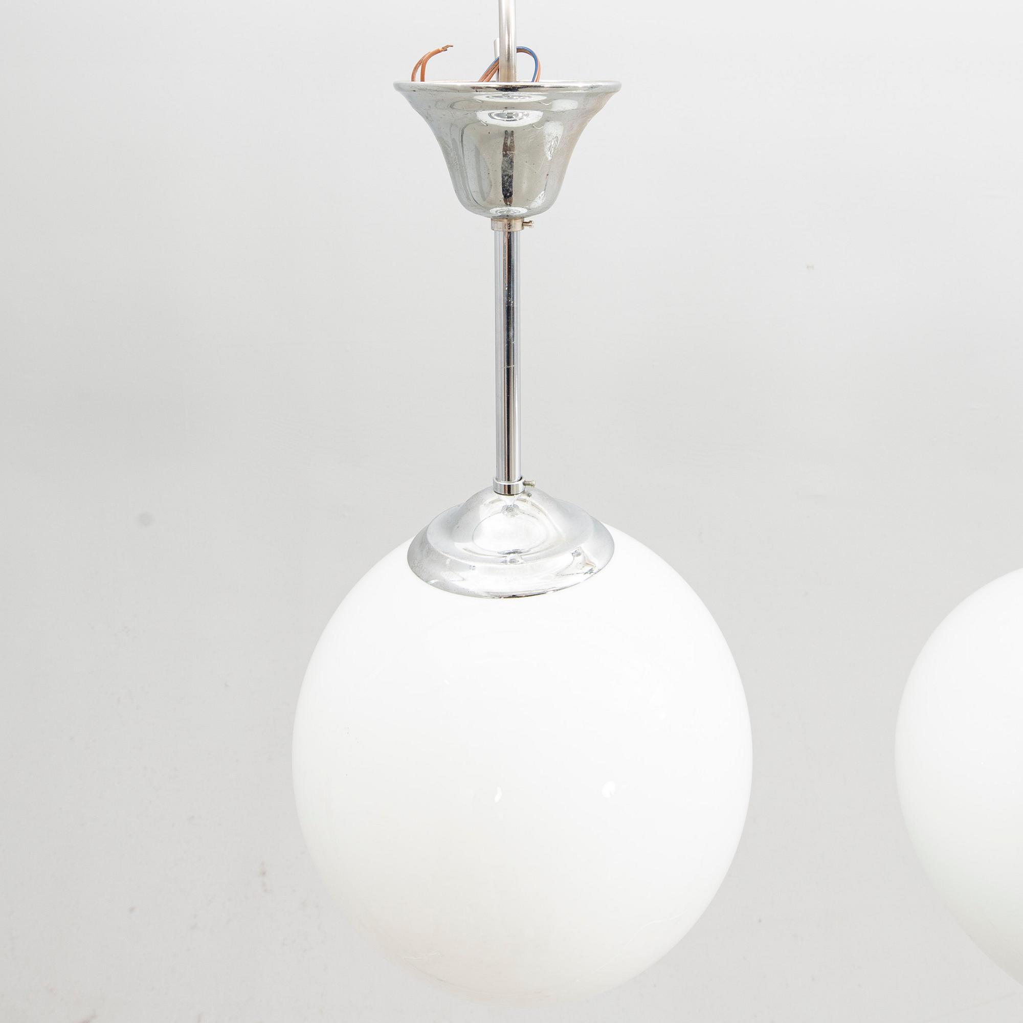 Ceiling lamps a pair 20th century.