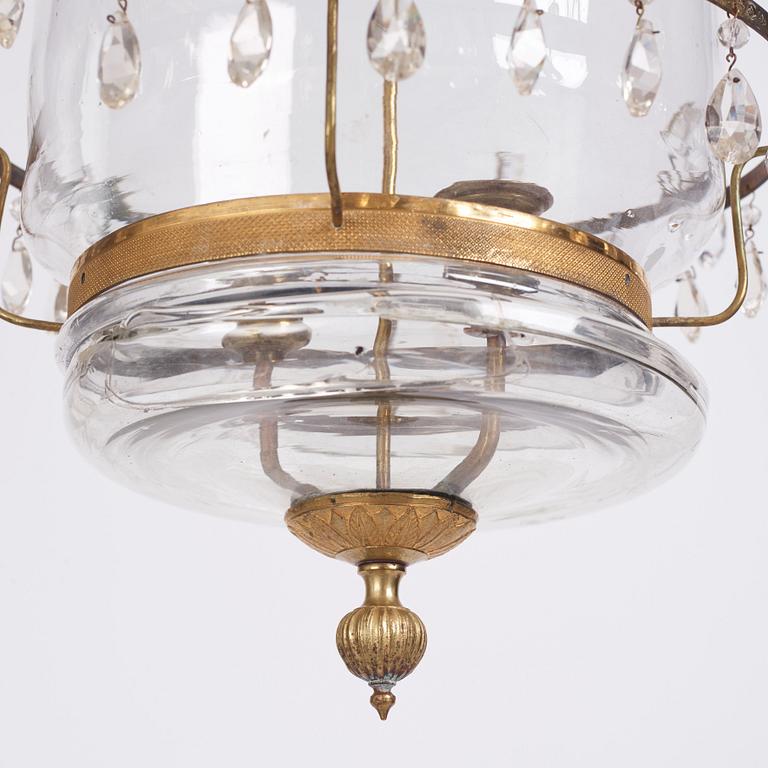 A presumably Russian Louis XVI  two-light lantern.
