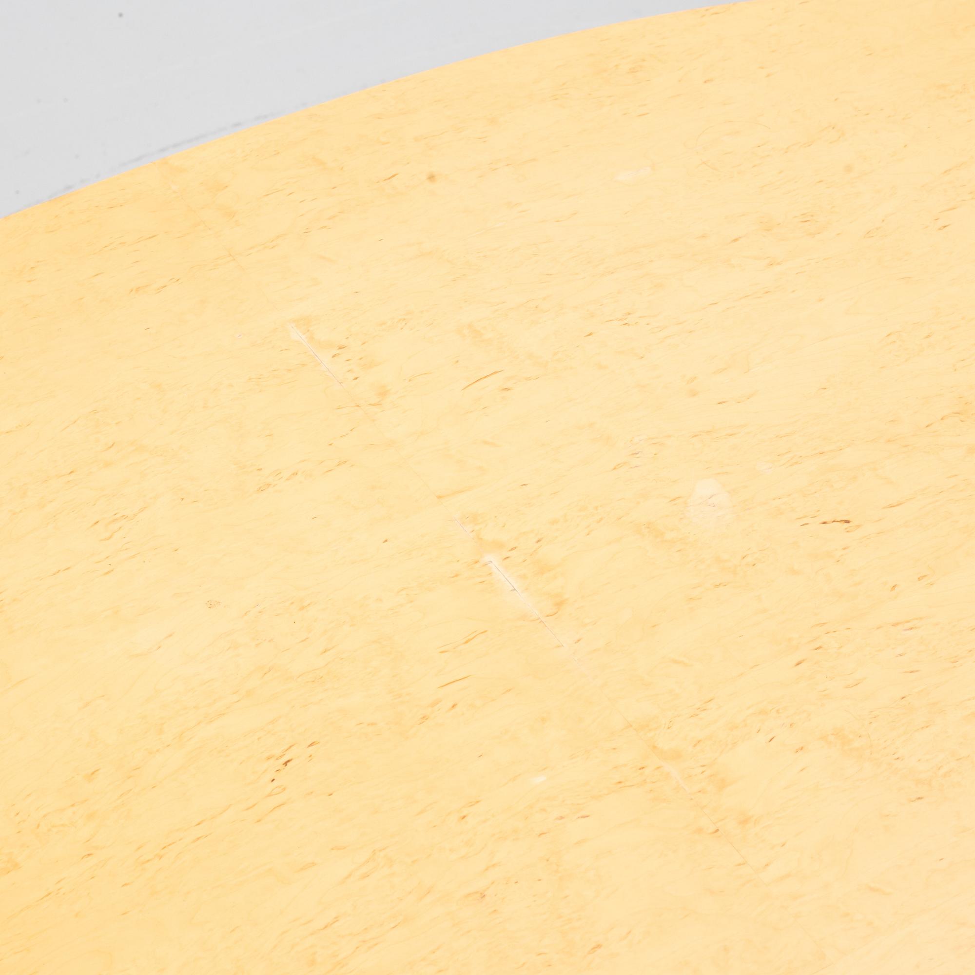 Bruno Mathsson, a birch coffee table, Mathsson International, Sweden, end of the 20th century.