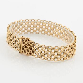 Arm bracelet, 18K gold, x-link.