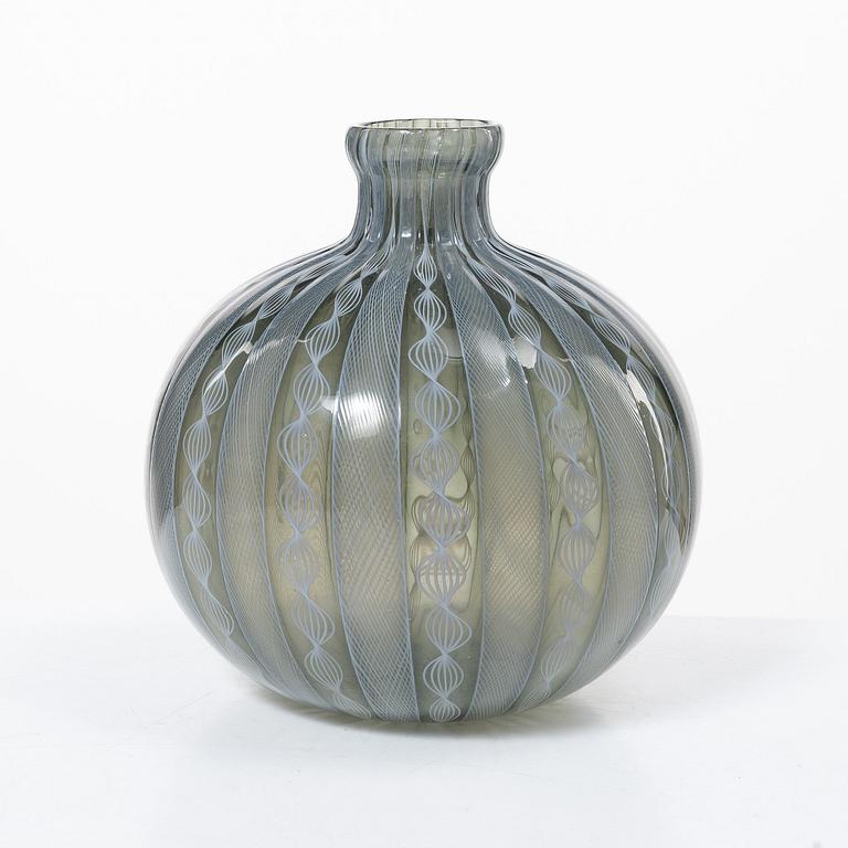 Venini, a glass vase, Murano, Italy.