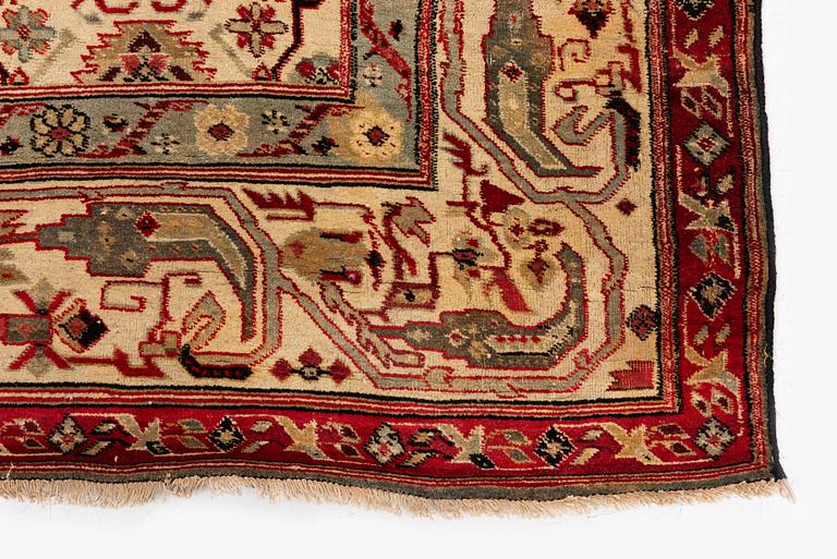 Matta, antik Agra, norra Indien, ca 273 x 181 cm.