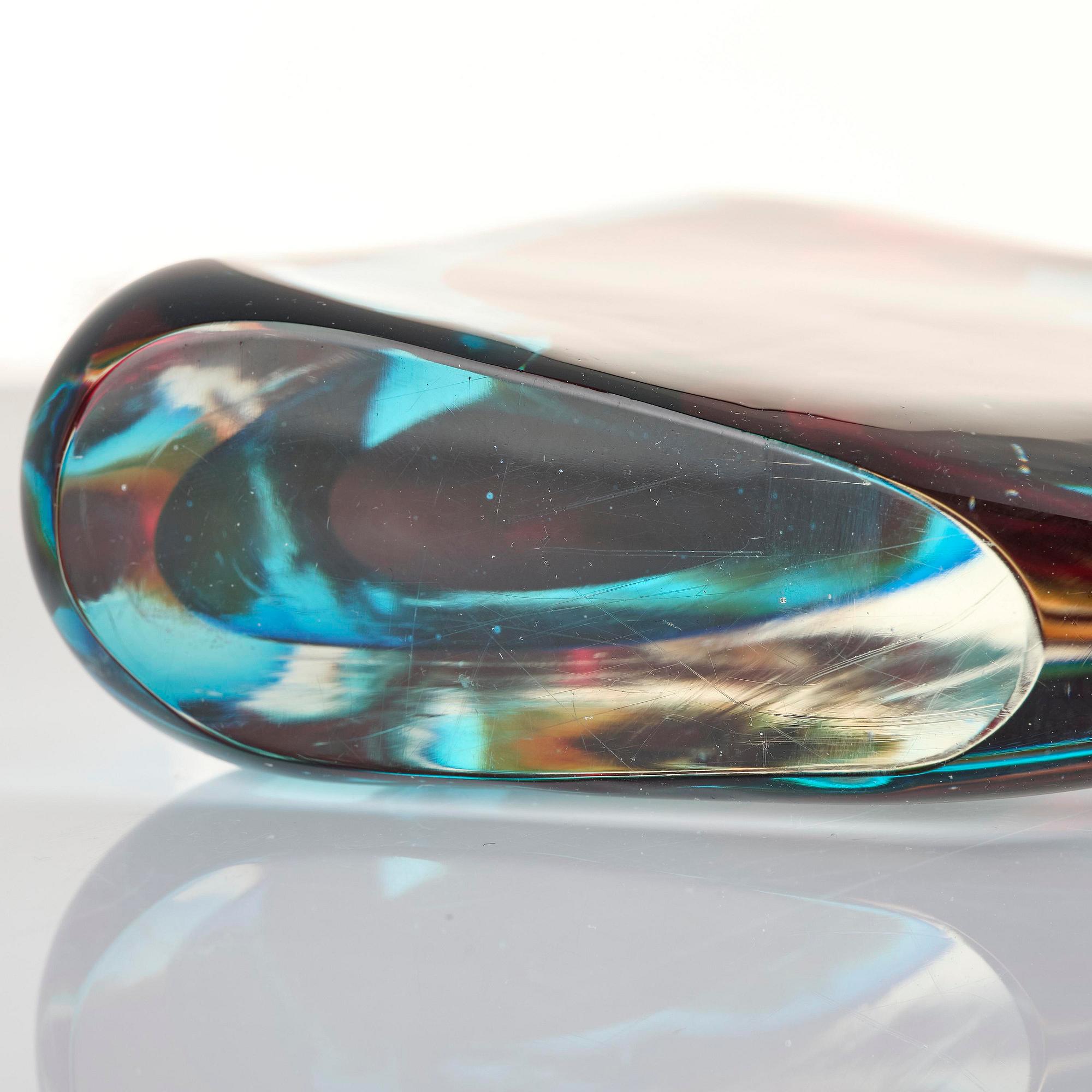 Antonio da Ros, a "Momento" glass vase, Cenedese, Murano, Italy, 1960s.