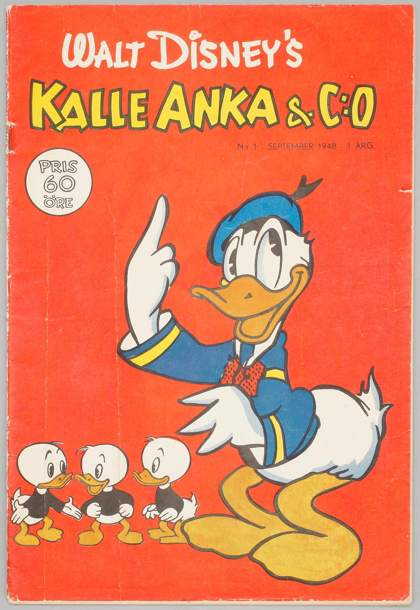 SERIETIDNING, Kalle Anka & Co, nr 1, 1948.