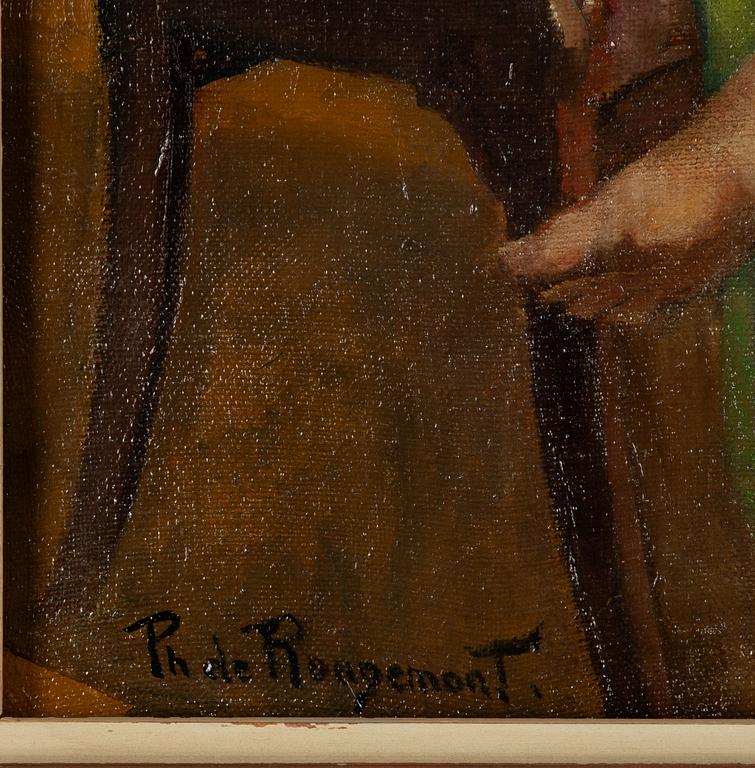 Philippe de Rougemont, I konstnärens atlejé.