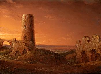 251. Carl Johan Fahlcrantz, Ruins at Stegeborg.