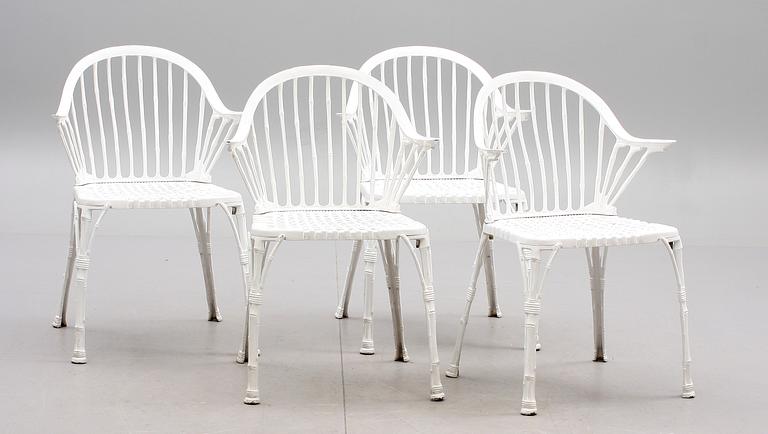 TRÄDGÅRDSSTOLAR, 4 st, 1900-talets andra hälft.