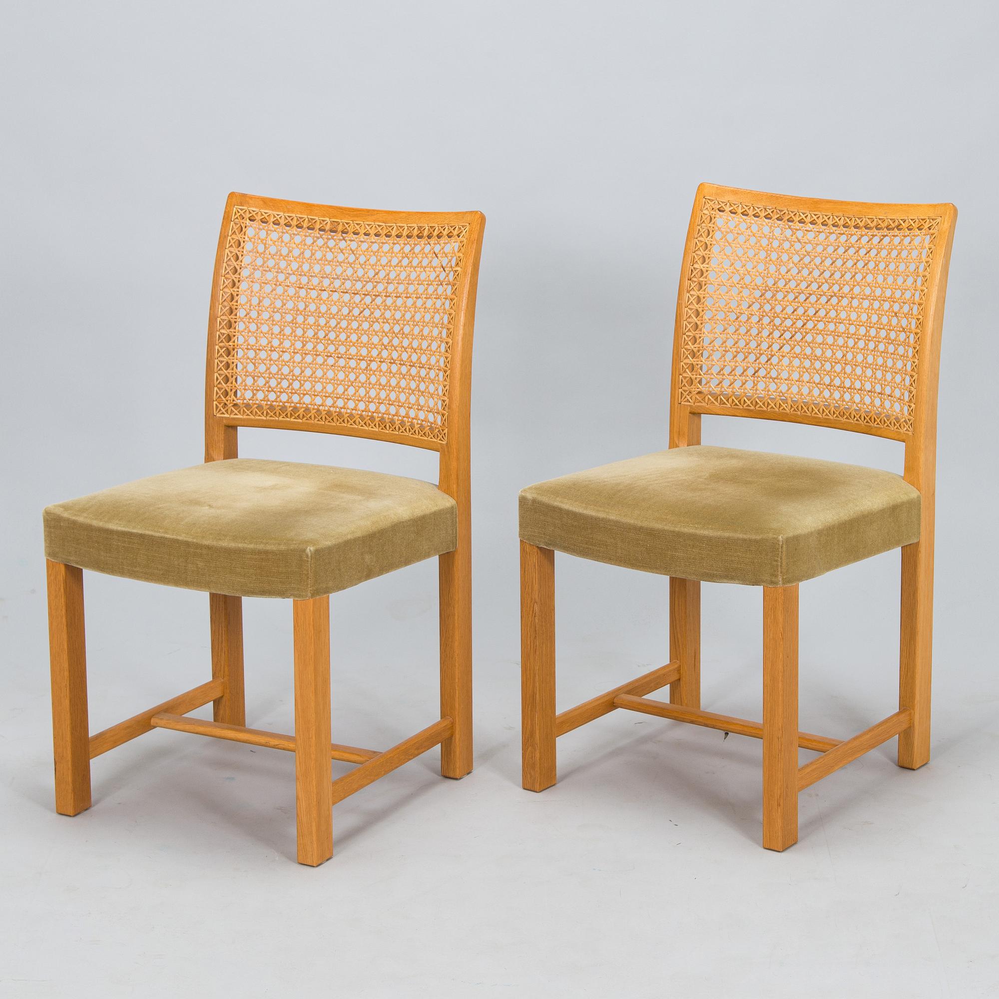 Carl Gustaf Hiort af Ornäs, dining table, "Exhibition Senior", and chairs 6 pcs, HMN Huonekalu Mikko Nupponen 1950s.