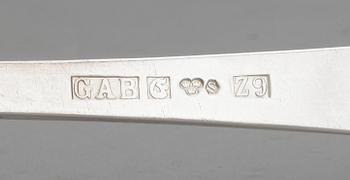 BESTICKSERVIS, 24 delar, silver, "Rosenholm", GAB, Stockholm 1974.