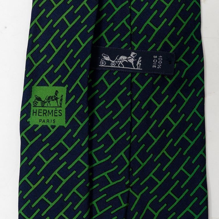 Hermès, slipsar, 3 st.