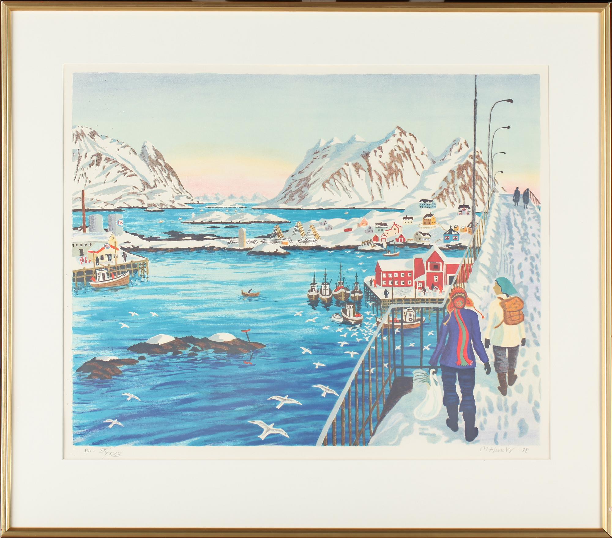 MONA HUSS WALLIN, färglitografi, signerad, numrerad HC XX/XXX och daterad -78.