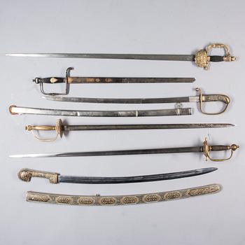 SVÄRD 6 st, 1800-1900-tal.