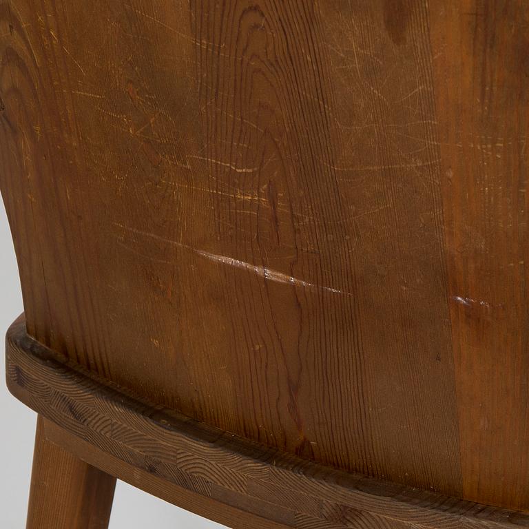 Werner West, a set of four 1930s 'Leo' chairs for Oy Stockmann Ab, Keravan puusepäntehdas, Finland.