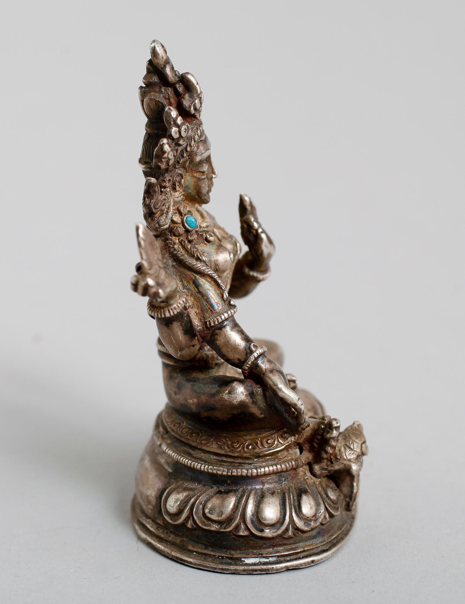 FIGUR, silver, sinotibetansk, 1800-tal.