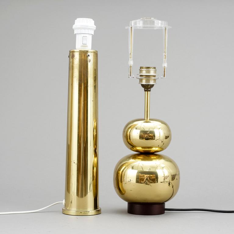 BORDSLAMPOR, 2 st, 1960-70-tal.