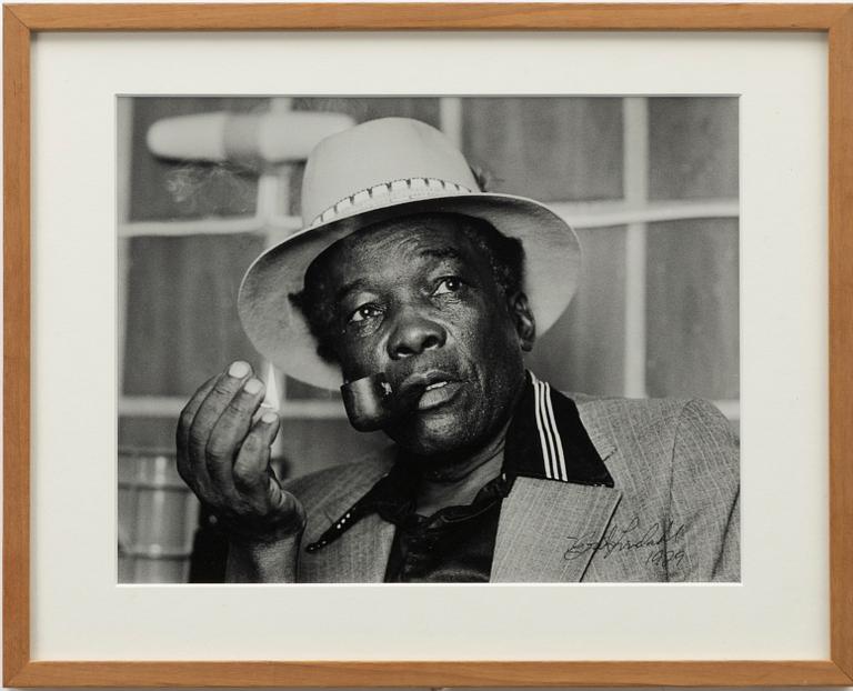 Erik Lindahl, Portrait of John Lee Hooker, 1979.