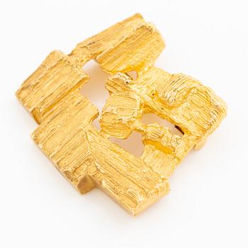 Björn Weckström, a brooch, 18K gold, Finland. For Lapponia.