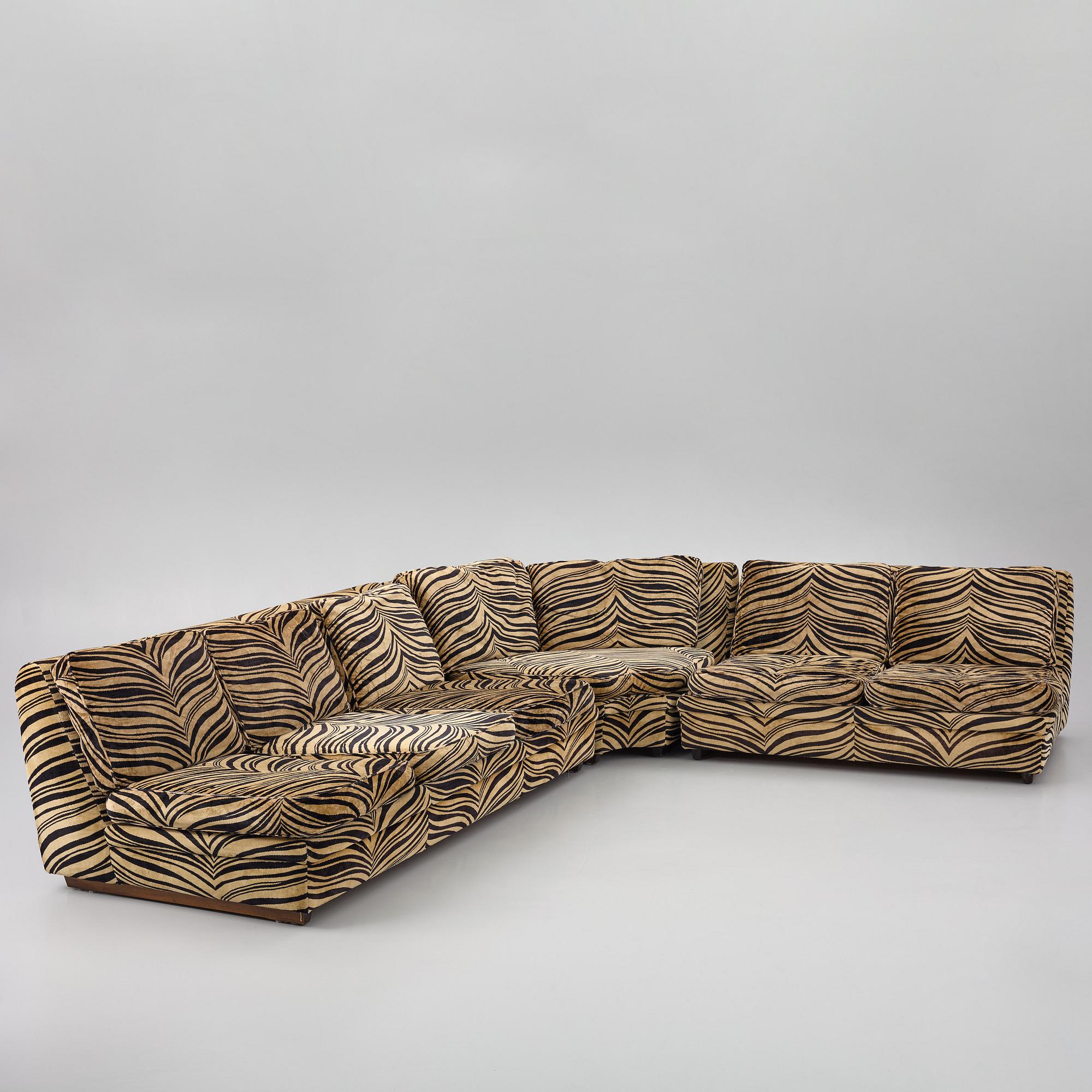 Modulsoffa, 3 delar, "Playboy", Dux, 1970/80-tal.