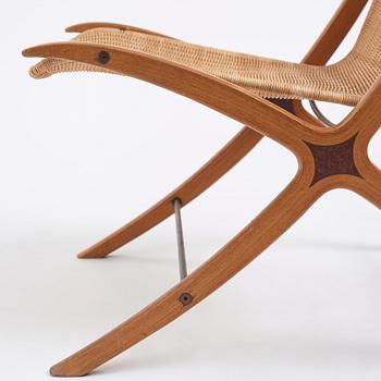 Peter Hvidt & Orla Mølgaard Nielsen, an easy chair,  'model 6103 X-chair', Fritz Hansen, Denmark 1960s.