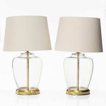 A pair of table lamps, Laura Ashley, 2000s.