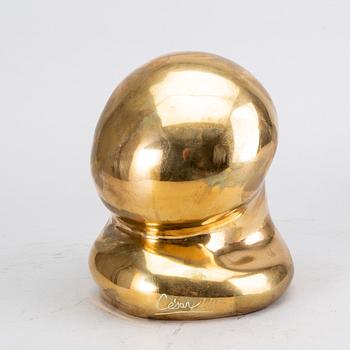 César Baldaccini, a signed and numbered brass sculpture 69/99.