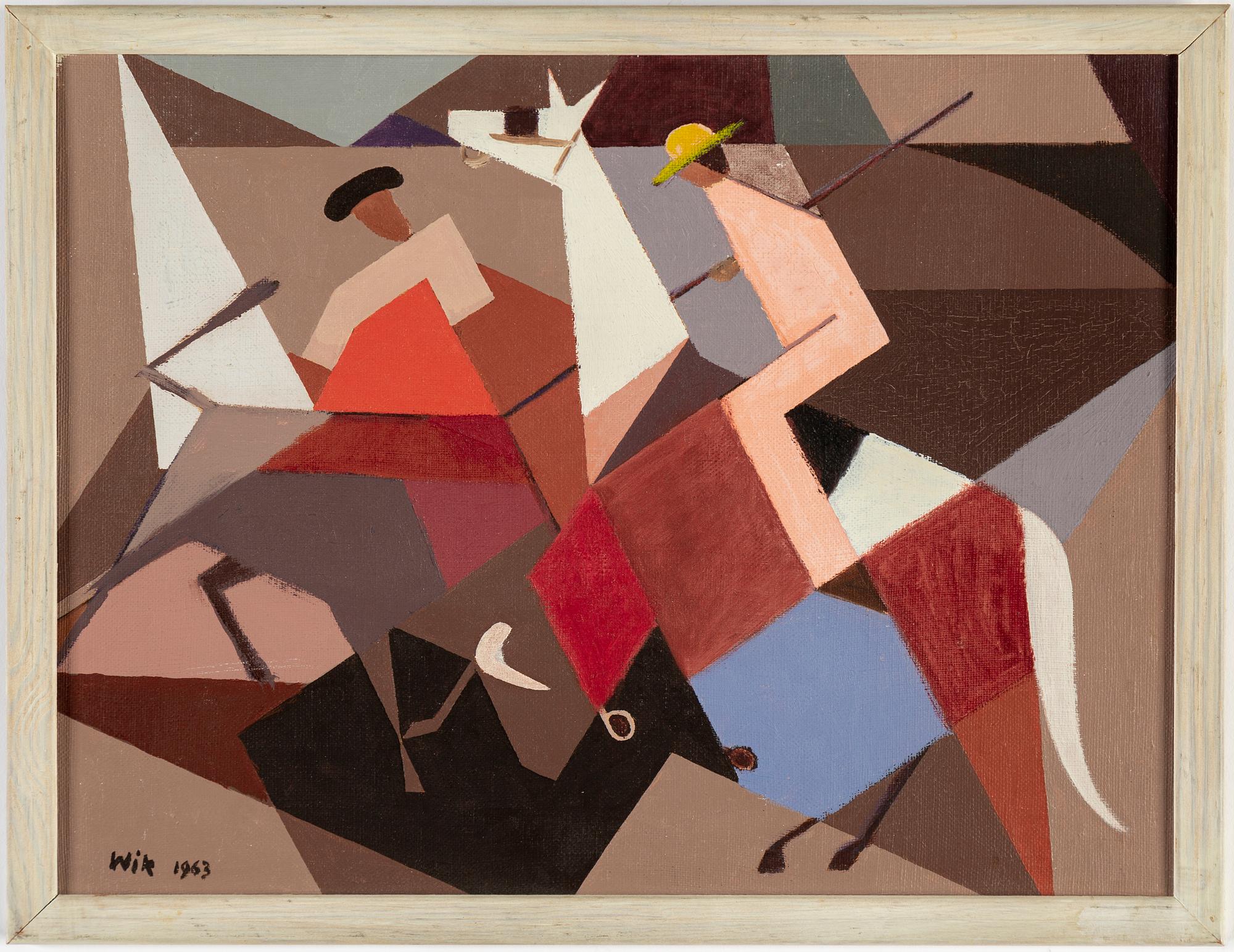 WILHELM WIK, oil on canvas/panel, signed Wik and dated 1963.