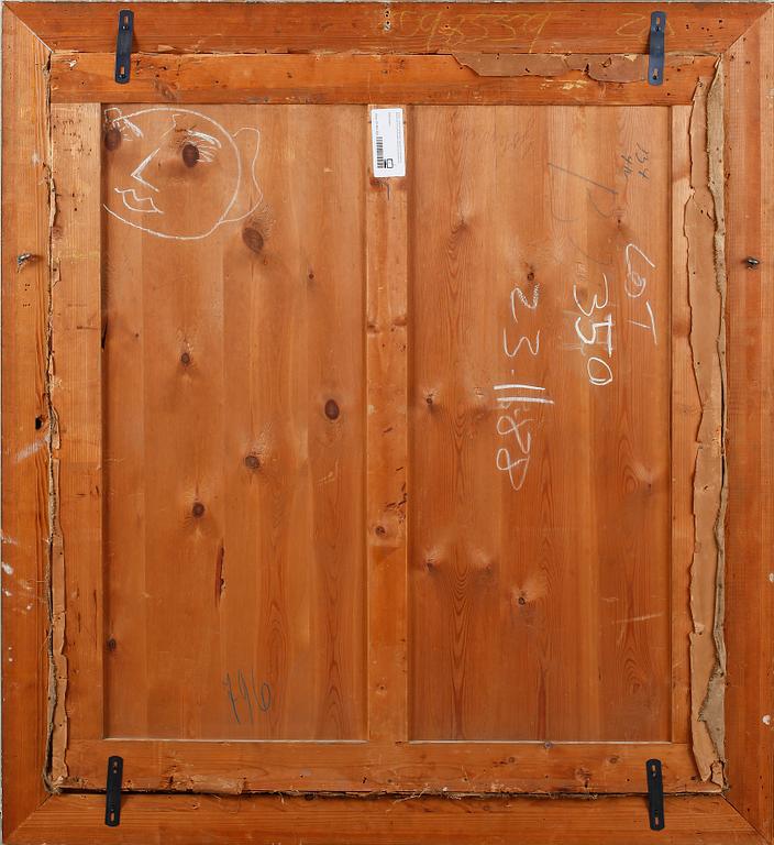 GUSTAF FJAESTAD. Akvarell på papper uppklistrat på pannå. Sign o dat -08.