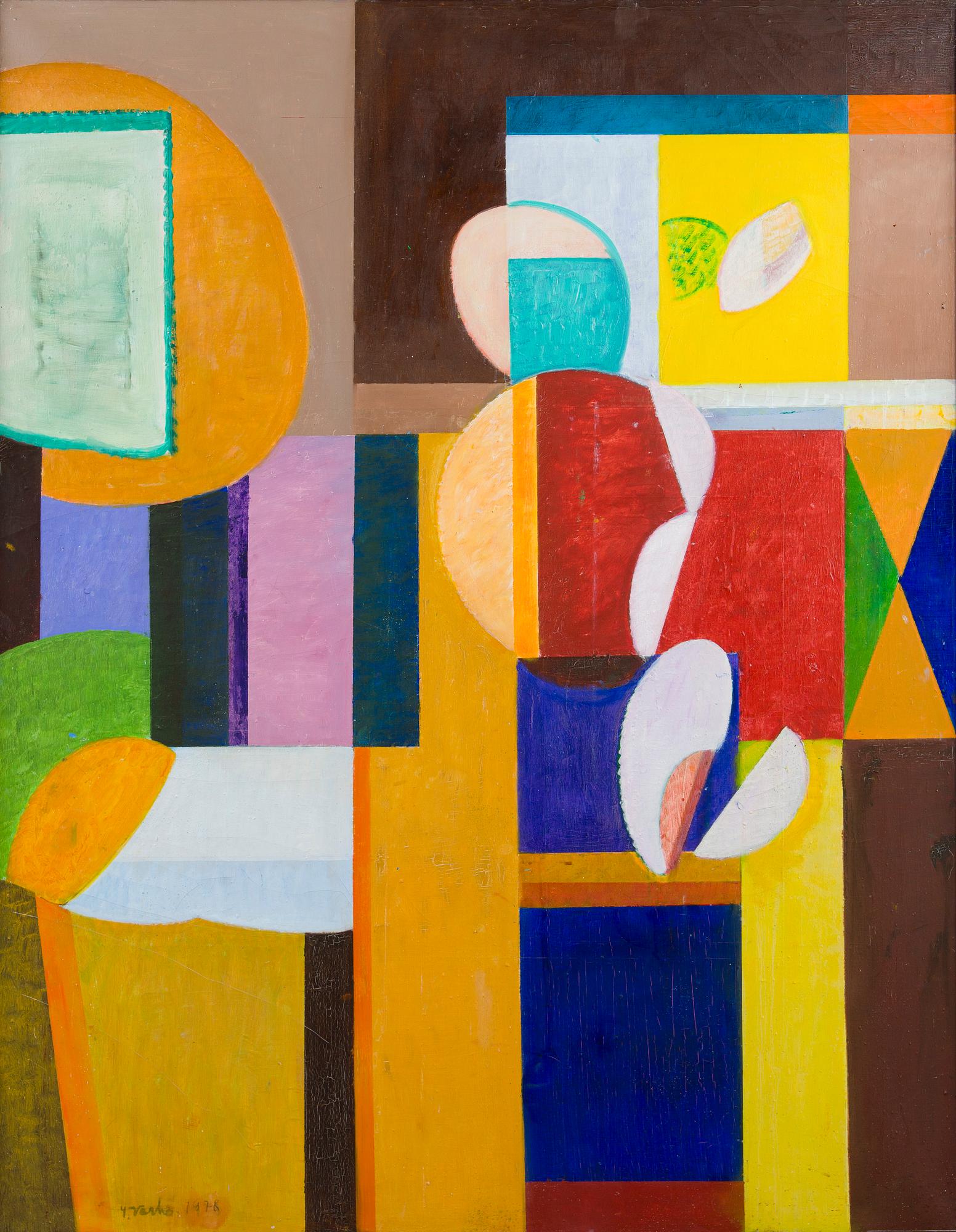 Yrjö Verho, Färgrik komposition.