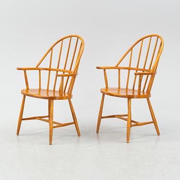 Stolar ett par, sk Windsorstolar, 1900-talets mitt.